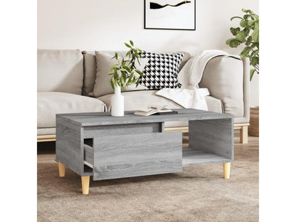 Homzora coffee table, grey, 90x50x36.5 cm, engineered wood