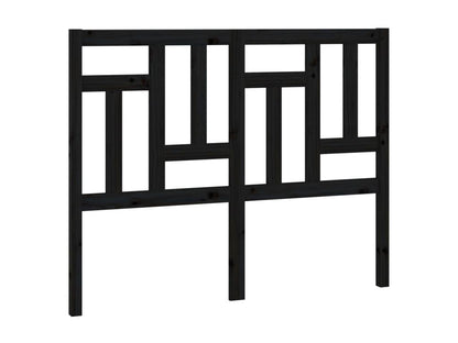 Black Headboard 205.5x4x100 Solid Pine Wood