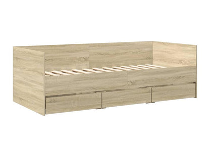 Meubiana oak daybed with drawers (mattress not included) 90x190 cm
