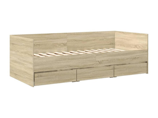 Meubiana oak daybed with drawers (mattress not included) 90x190 cm