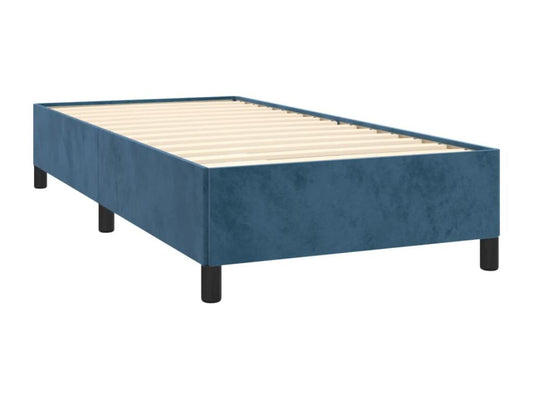 Dark Blue Bed Frame 80x200 cm Velvet