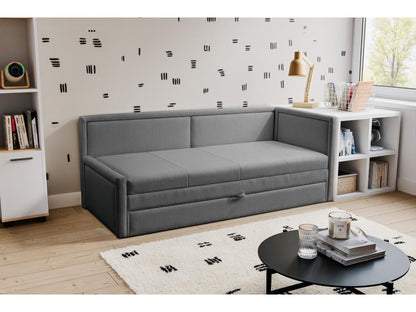 Teen bed with storage - dark grey - Meubiana