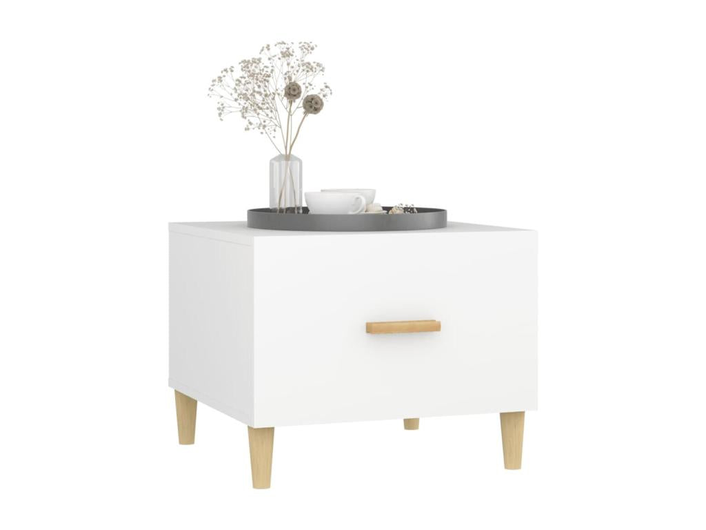 White coffee table 50x50x40 cm Engineered wood