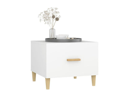 White coffee table 50x50x40 cm Engineered wood