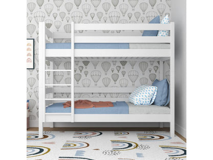 Wooden bunk bed N01 White 100x190