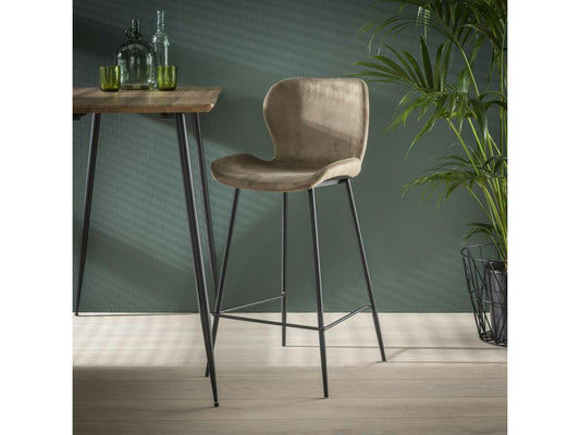 Doucezen sand velvet bar stools, set of 2