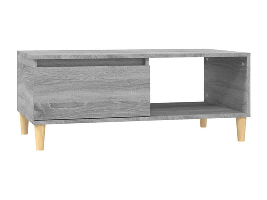 Homzora coffee table, grey, 90x50x36.5 cm, engineered wood
