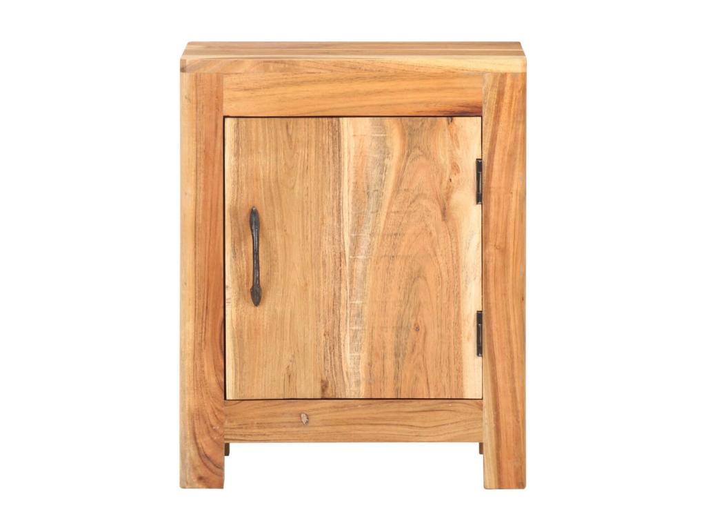 Bedside table 40x30x50 cm Solid Homzora wood