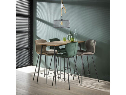 Doucezen sand velvet bar stools, set of 2