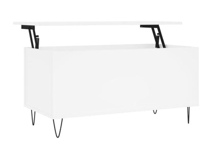 Coffee table, white, 90x44.5x45 cm, engineered wood