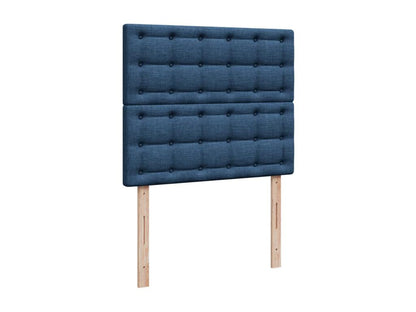 Meubiana bed base with blue mattress 120x190 cm fabric