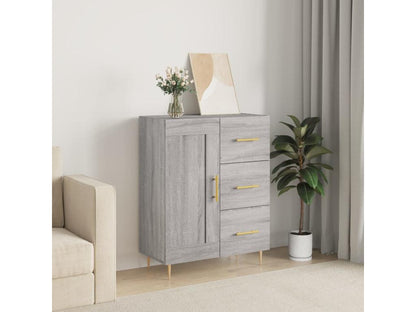 Meubiana grey sideboard 69.5x34x90 cm engineered wood