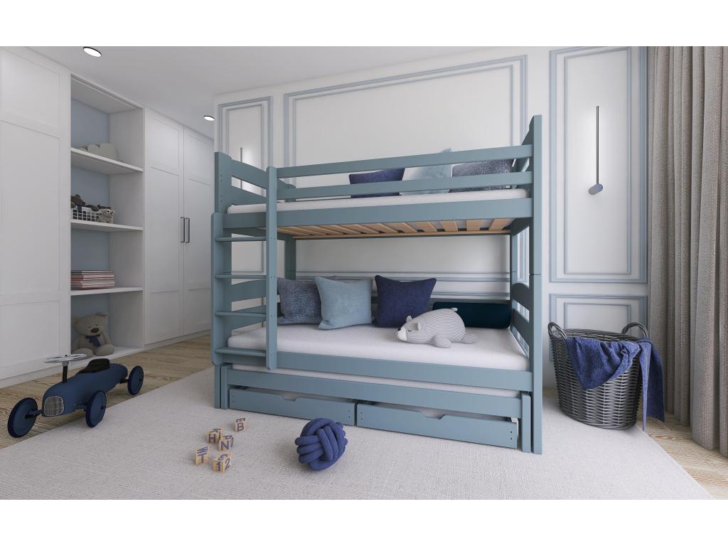 Meubiana bunk beds BB004 90x190 cm Gray