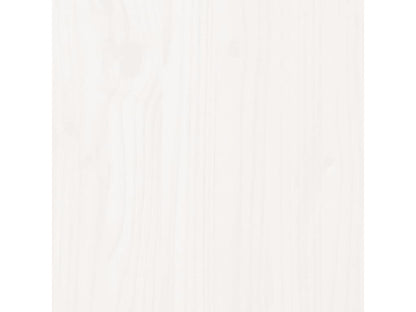 Bed frame with white headboard, 120x200 cm, solid wood