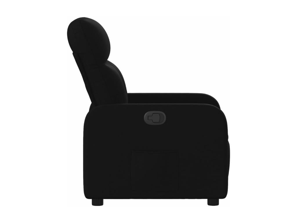 Black Fabric Reclining Chair