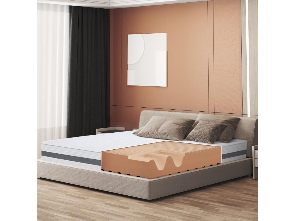 Single mattress 80x220 with orthopedic memory foam - Height 25 cm - Made in Italy