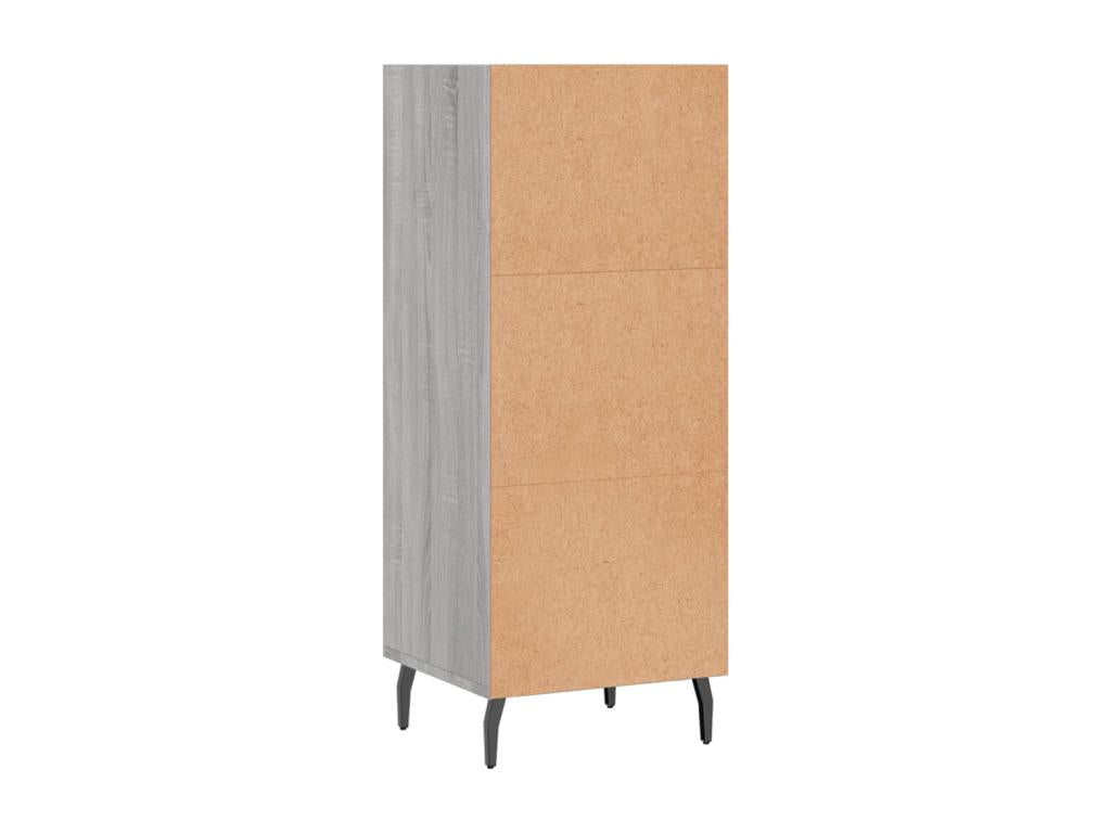 Homzora grey sideboard 34.5x32.5x90 cm engineered wood