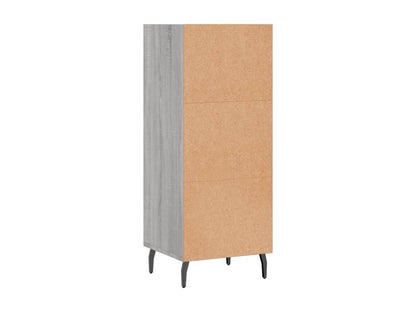 Homzora grey sideboard 34.5x32.5x90 cm engineered wood