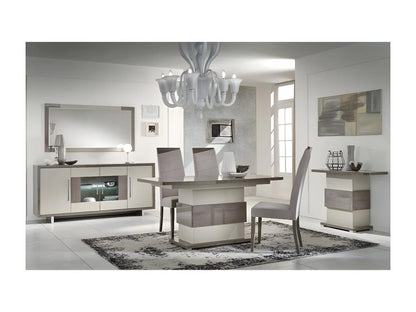 Meubiana - Console 110cm Metallic Steel Grey and Matte Meubiana Grey