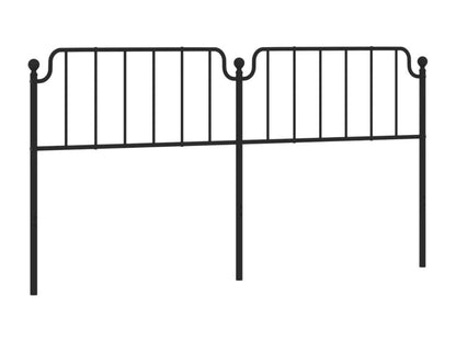 Black metal headboard 200 cm