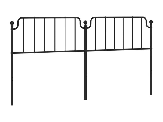 Black metal headboard 200 cm