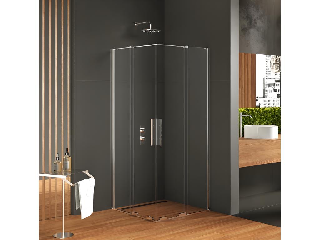 MALDIVES Meubiana 120x120 cm sliding shower enclosure with corner access