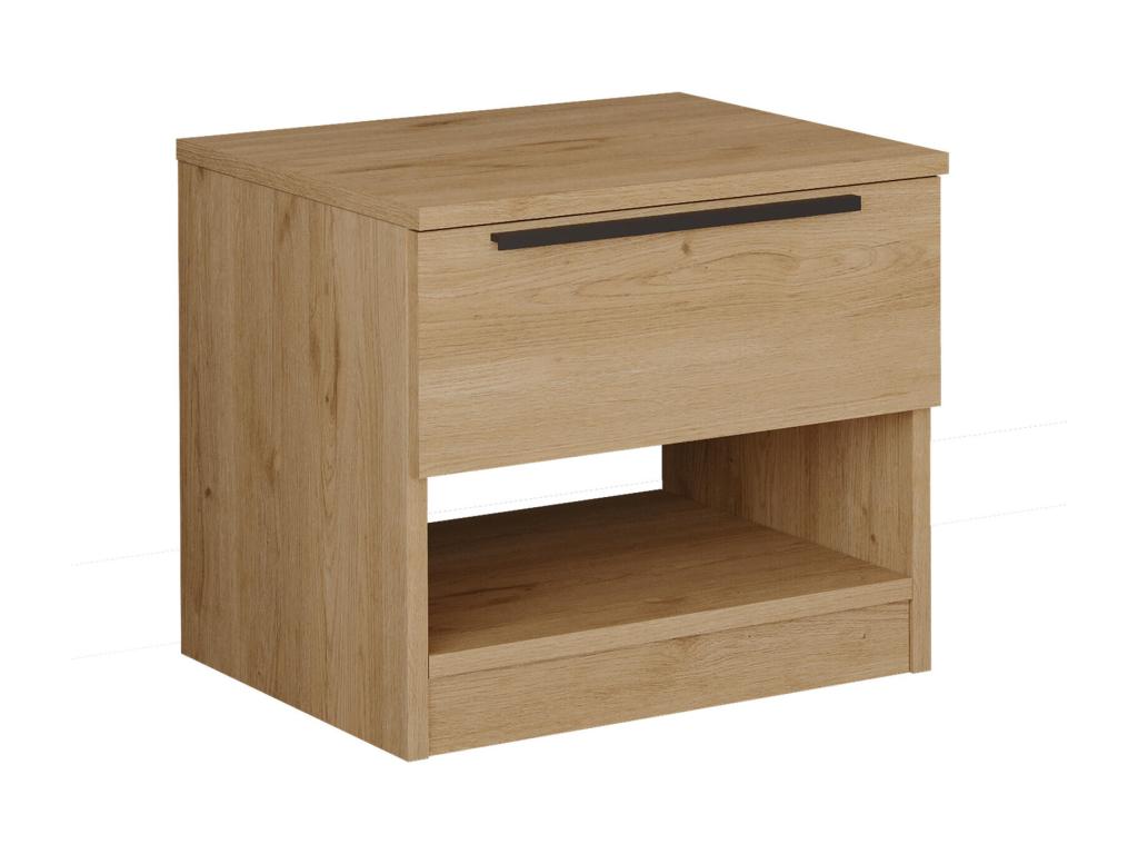 Homzora NS50 1D Bedside Table 50x42x45 Natural