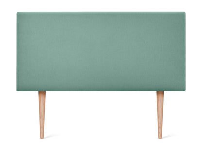 Homzora Aqualine Smooth Fabric Headboard 110x105cm with Legs for 105cm Beds - Aqua Green