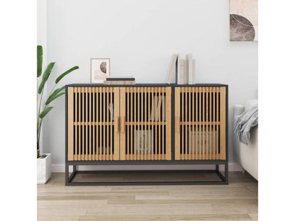 Black sideboard 105x30x65 cm engineered wood