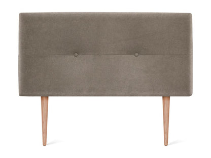 Homzora Aqualine Fabric Headboard with Buttons 110x105cm with Legs for 105cm Beds - Earth