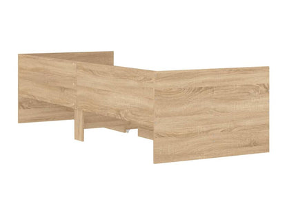Homzora oak bed frame (75x190 cm) without mattress