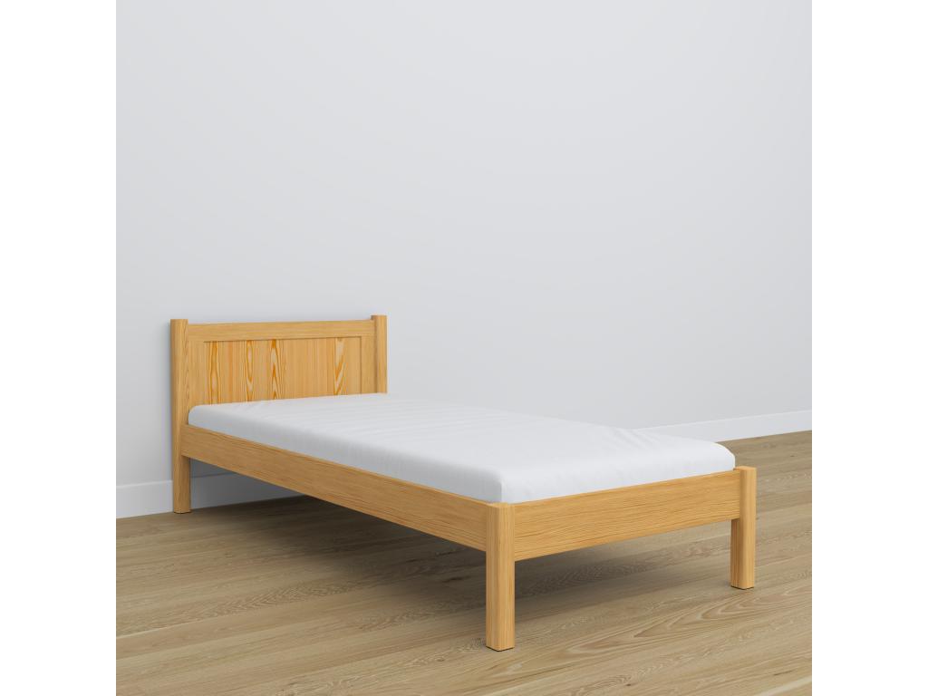 Single bed in wood N02 Natural Pine 80x200