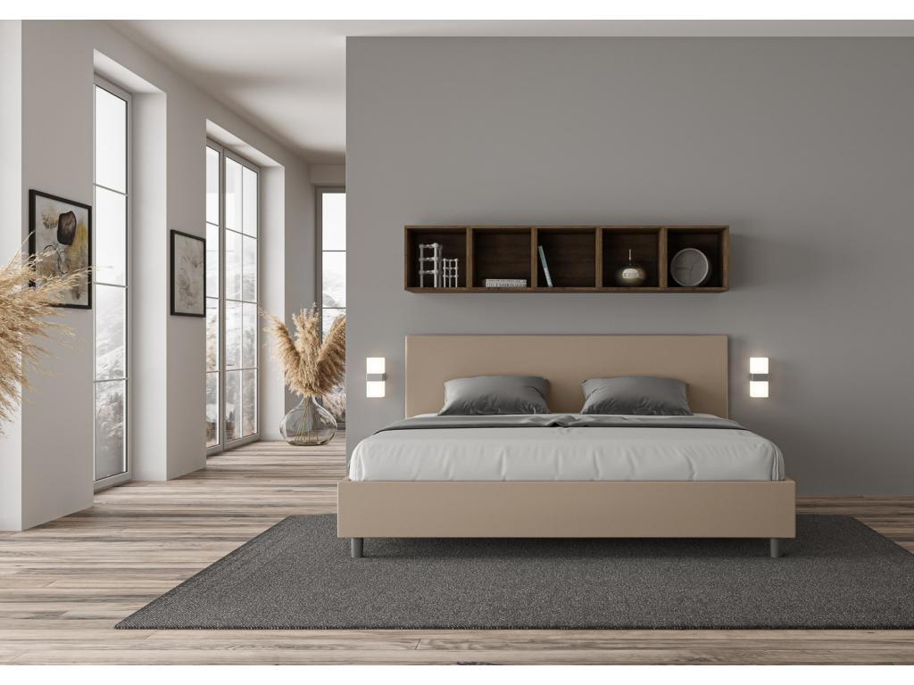 Meubiana 180x200 Upholstered Storage Bed in Faux Leather