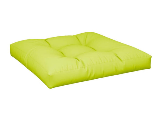 Pallet cushions, set of 2, bright green fabric