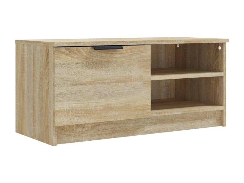 Meubiana Oak TV Stand 80x35x36.5 cm Engineered Wood