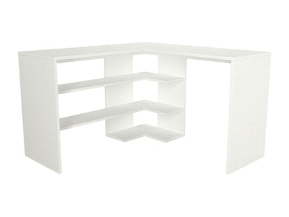 Meubiana Desk, Multipurpose PC Desk, Work Surface, 120x120x74 cm, White