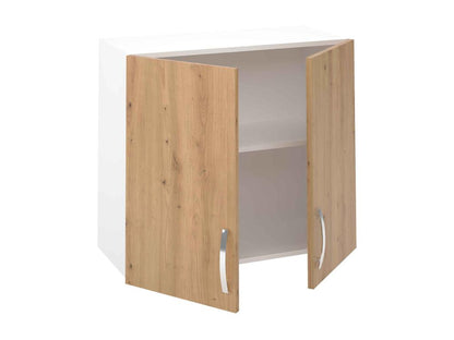 Kitchen wall cabinet with 2 doors, Albar Oak finish - Height 70 x Length 80 x Depth 33 cm