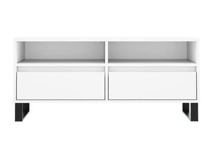 White TV stand 100x34.5x44.5 cm engineered wood