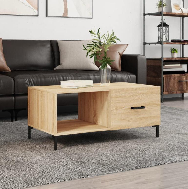 Meubiana oak coffee table 90x50x40 engineered wood