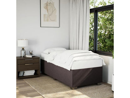 Meubiana bed base with dark brown mattress 80x200 cm