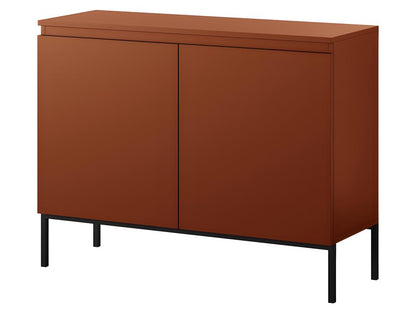 Two-door sideboard - 100 cm - Brick red - Homzora
