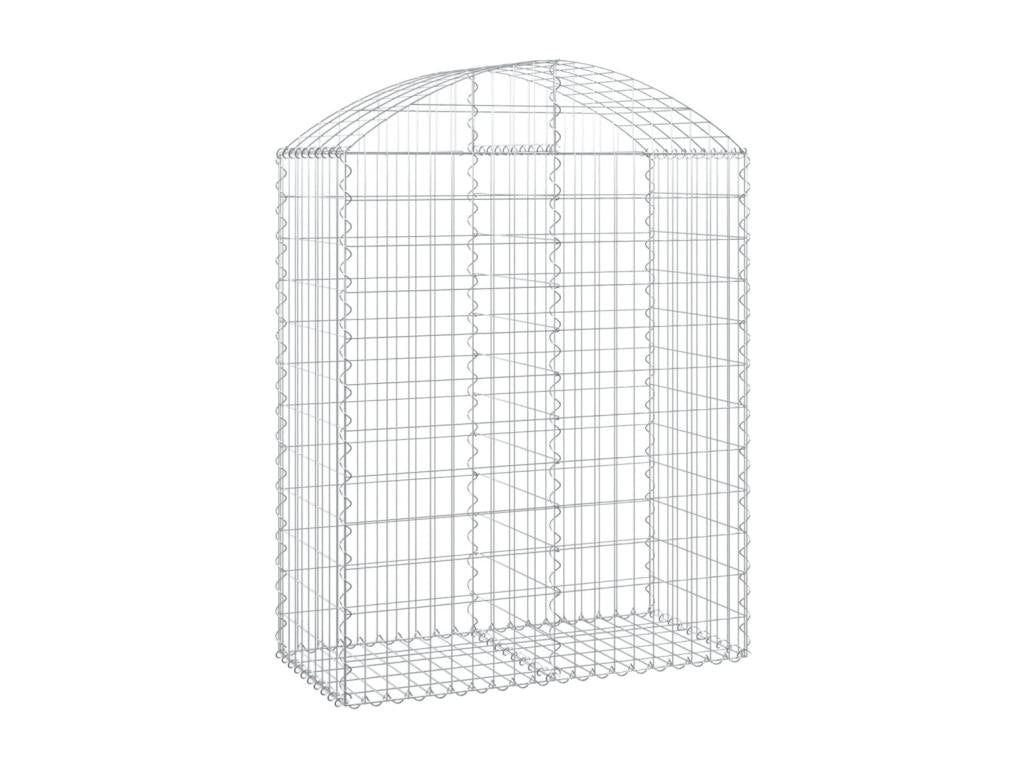 Arched gabion basket 100x50x120-140 Galvanized iron