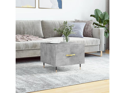 Concrete grey coffee table 50x50x40 cm engineered wood