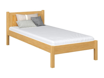Single bed in wood N02 Natural Pine 80x200