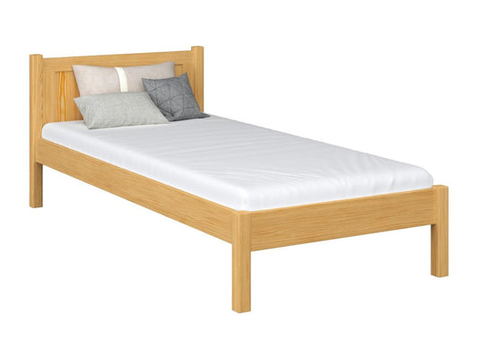 Single bed in wood N02 Natural Pine 80x200