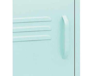 Set of 2 bedside tables, mint green, 35x35x51 cm, steel