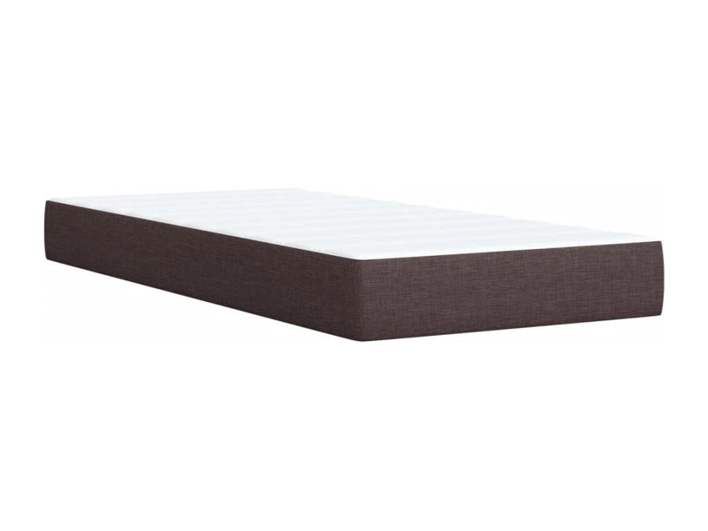 Meubiana bed base with dark brown mattress 80x200 cm