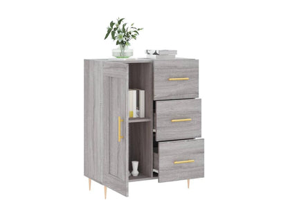 Meubiana grey sideboard 69.5x34x90 cm engineered wood