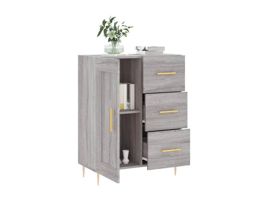 Meubiana grey sideboard 69.5x34x90 cm engineered wood