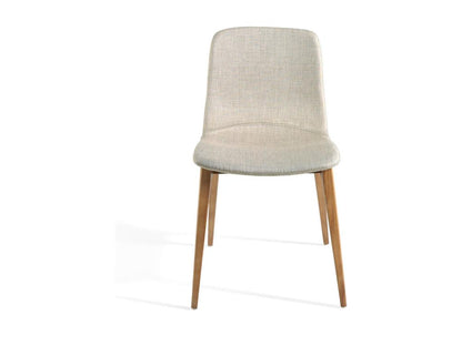 Béa Ash Wood and Beige Fabric Chair - Set of 2 - Homzora 02 Cream